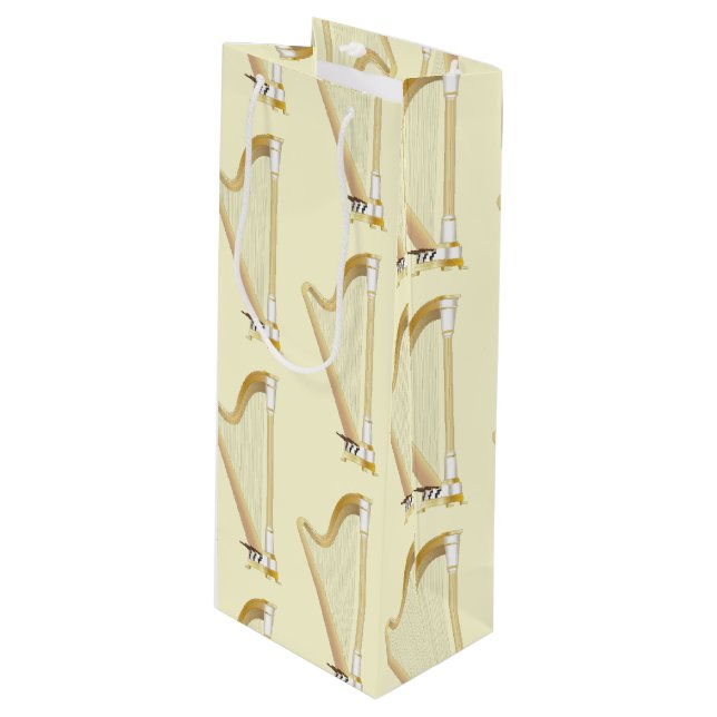 Sacola Para Vinho Professora de Música Musical Harp (Frente inclinada)