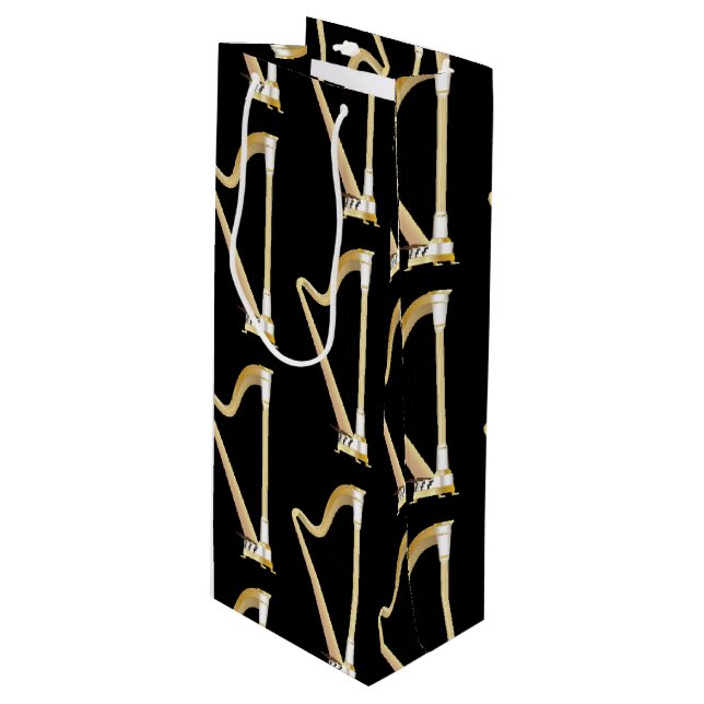 Sacola Para Vinho Professora de Música Musical Harp (Frente inclinada)