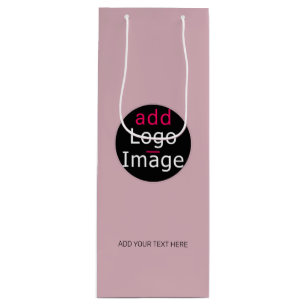 Sacola Para Vinho Profissional Moderno Personalizado Negócios Rosa E
