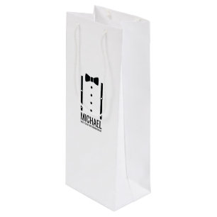 Sacola Para Vinho Proposta de Padrinho de casamento Personalizado de