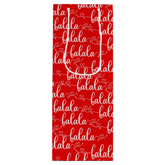 Sacola Para Vinho Red Christmas Gift Bag (Frente)