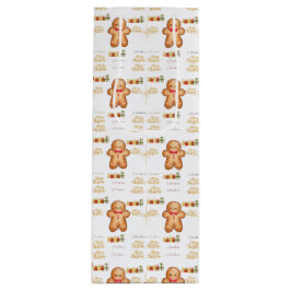 Sacola Para Vinho red Christmas  happy day and Christmas stocking