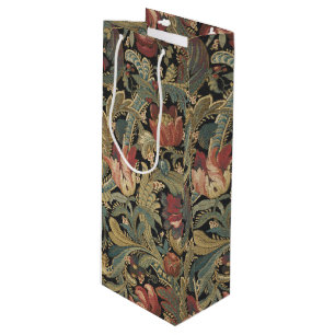 Sacola Para Vinho Rich Floral Tapeçaria Brocade Antique Clássica