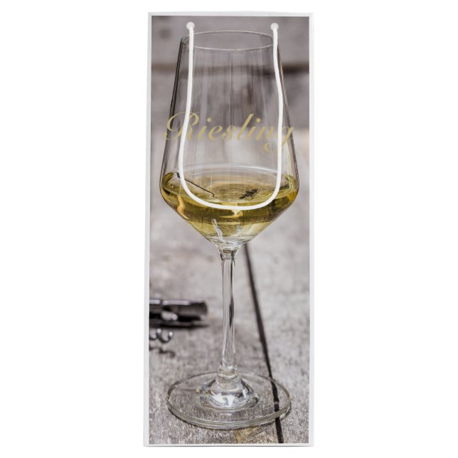 Sacola Para Vinho Riesling para amante branco do vinho presente somm (Frente)