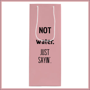 Sacola Para Vinho Rosa Bonito Engraçado Colorido