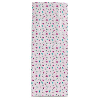 Sacola Para Vinho Rosa Brilhante Luz Vinho Saco de Presente