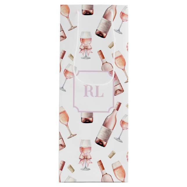 Sacola Para Vinho Rosé Wine Lover (Frente)