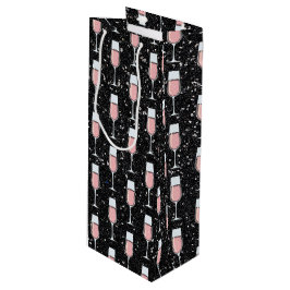 Sacola Para Vinho Rose Wine Pattern