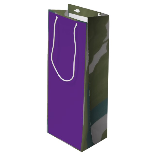 Sacola Para Vinho Roxo & Burgundy (Frente inclinada)