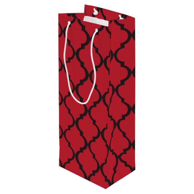 Sacola Para Vinho S.K. Trellis Gift Bag (Verso inclinado)