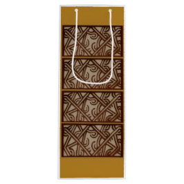 Sacola Para Vinho Saca de Vinho com Arte Dourada Única