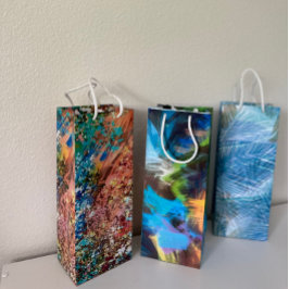 Sacola Para Vinho Saca-Rolhas de Presente de Vinho de Arte Abstrata