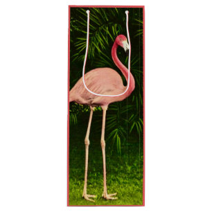 Sacola Para Vinho Saca-Rolhas de Vinho Flamingo Rosa