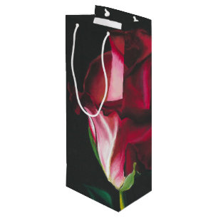 Sacola Para Vinho Saco cor-de-rosa do presente do solteiro romântic