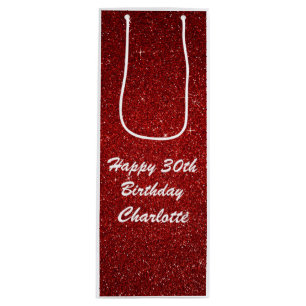 Sacola Para Vinho Saco de aniversário feliz personalizado - Vinho, b