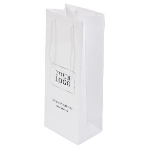 Sacola Para Vinho Saco de papel de vinho com logotipo de negócios mi