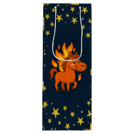 Sacola Para Vinho Saco de presente com cavalo vermelho
