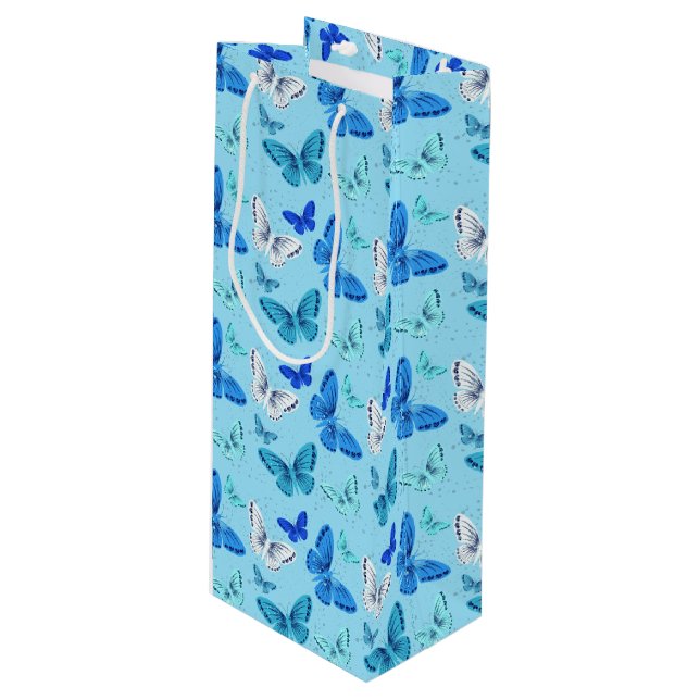 Sacola Para Vinho Saco de Presente da Borboleta (Frente inclinada)