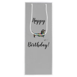 Sacola Para Vinho Saco de Presente de Aniversário Feliz
