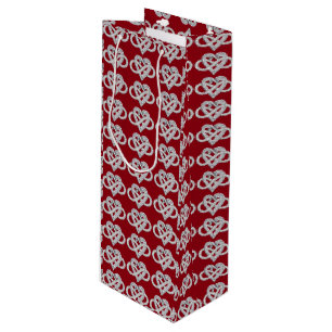 Sacola Para Vinho Saco de Presente de Vinho Coração Infinito