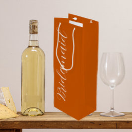 Sacola Para Vinho Saco de Presente de Vinho para Damas de Honra em L