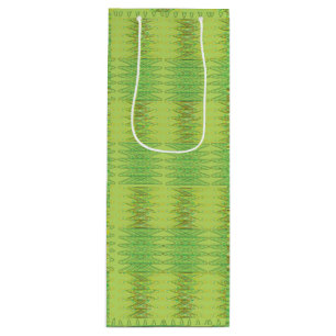 Sacola Para Vinho Saco de Presente Espiral Verde