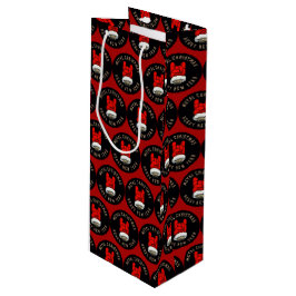 Sacola Para Vinho Saco de Presente Médio de Natal de Metal Pesado