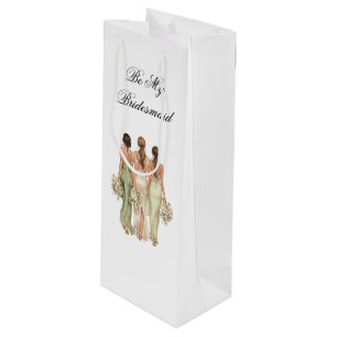 Sacola Para Vinho Saco de Presente para Damas de Honra de Casamento