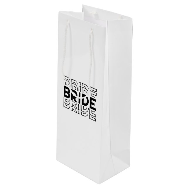 Sacola Para Vinho Saco de Presente para Noiva de Casamento (Frente inclinada)