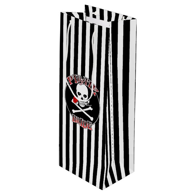 Sacola Para Vinho Saco de presentes de vinho nobre pirata (Frente inclinada)