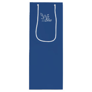 Sacola Para Vinho Saco de presentes do Promocional azul estável com