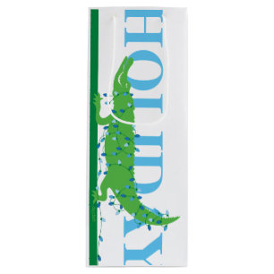 Sacola Para Vinho Saco de Vinho Feriado de Alligador