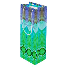 Saco do presente de aniversário alto em roxo e Blu