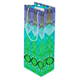 Sacola Para Vinho Saco do presente de aniversário alto em roxo e Blu