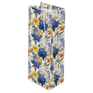 Sacola Para Vinho Saco do Presente de Impressão Floral