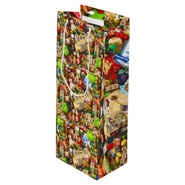 Sacola Para Vinho Saco do presente do Passover (Frente inclinada)