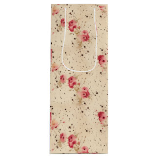 Sacola Para Vinho Saco do presente do Rosa de vindima para garrafa d