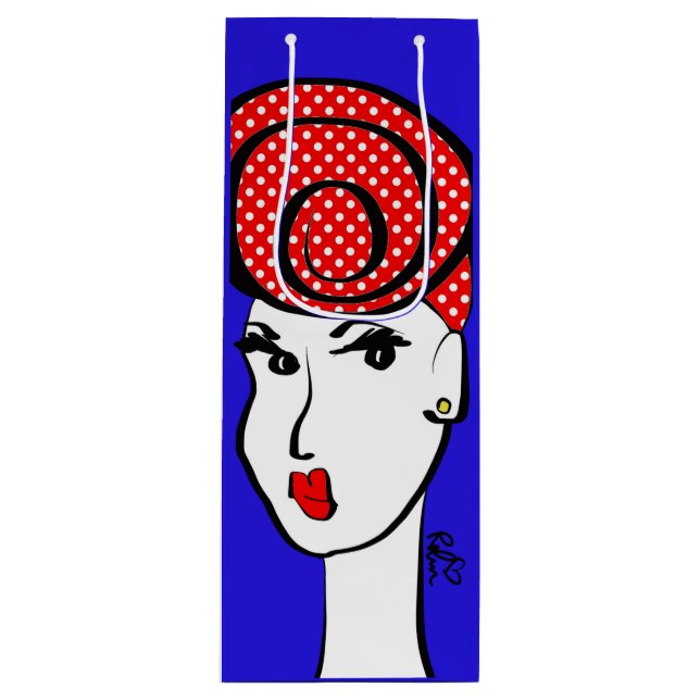 Sacola Para Vinho Saco Dotty Divine Wine Gift (Frente)
