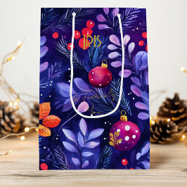 Sacola Para Vinho Sacos de Presente de Natal com Enfeites Florais Ro
