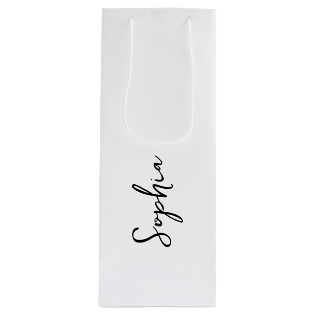 Sacola Para Vinho Sacos de presentes personalizáveis com fonte de sc (Frente)