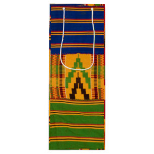Sacola Para Vinho Sacos para presentes de vinho Kente Impressão