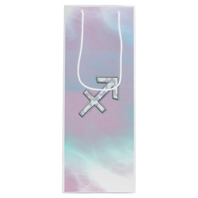 Sacola Para Vinho Sagitário - Sinal Zodíaco sobre a Mãe do Estilo Pé (Frente)