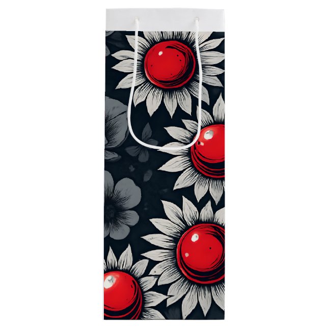 Sacola Para Vinho Scarlet Snow Night Garden (Frente)