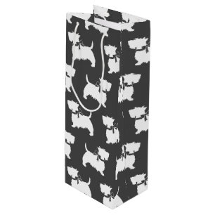 Sacola Para Vinho Scottish Terrier Scotty Dog Puppy Scottie Wine Gif