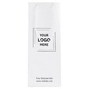 Sacola Para Vinho Seu Logotipo   Empresarial Corporativo Moderno Pro