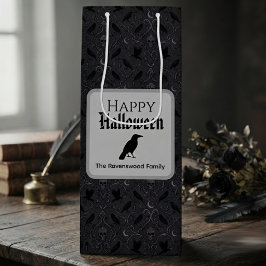 Sacola Para Vinho Silhueta Barroca de Corvo Onyx Mal-humorada