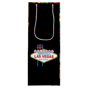 Sacola Para Vinho Sinal de boas-vindas de Las Vegas