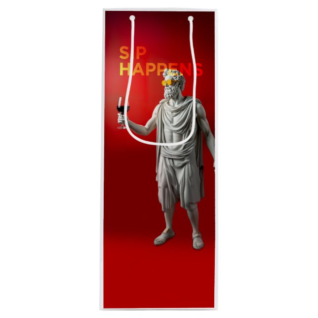 Sacola Para Vinho Sip Happens Wine Bag (Frente)