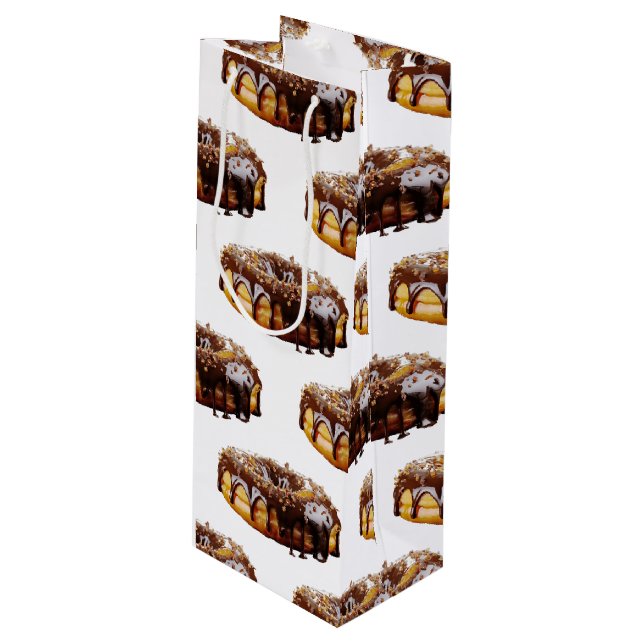 Sacola Para Vinho SlipperyJoe's decadent donut covered thick glossy  (Frente inclinada)