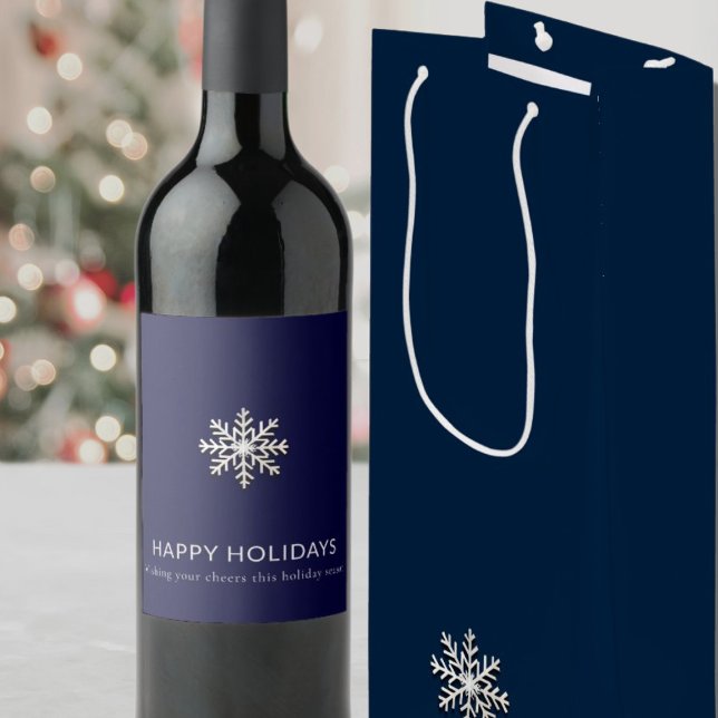 Sacola Para Vinho Snowflake Wine Gift Bag (Criador carregado)